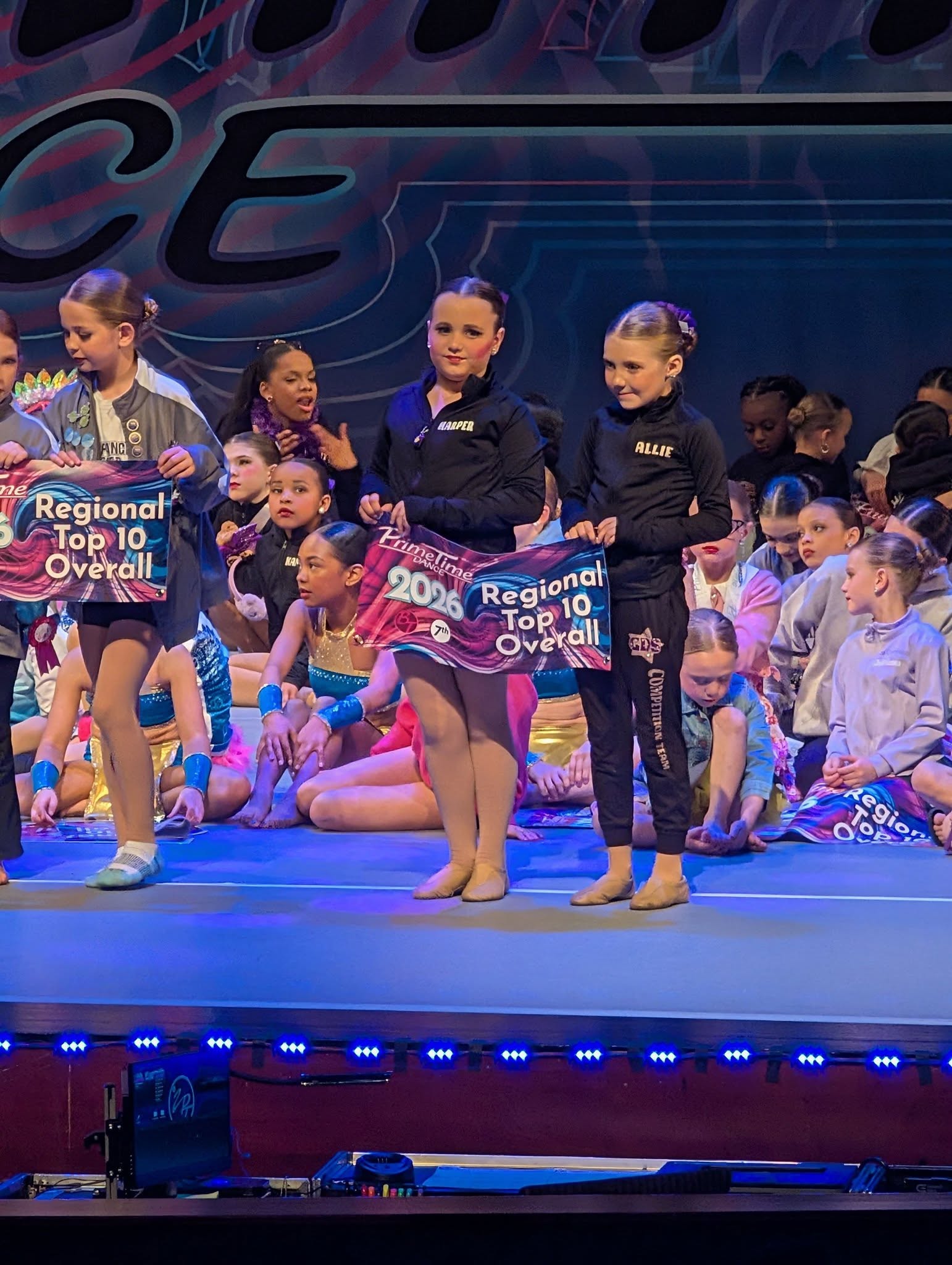 Allie with a dance friend