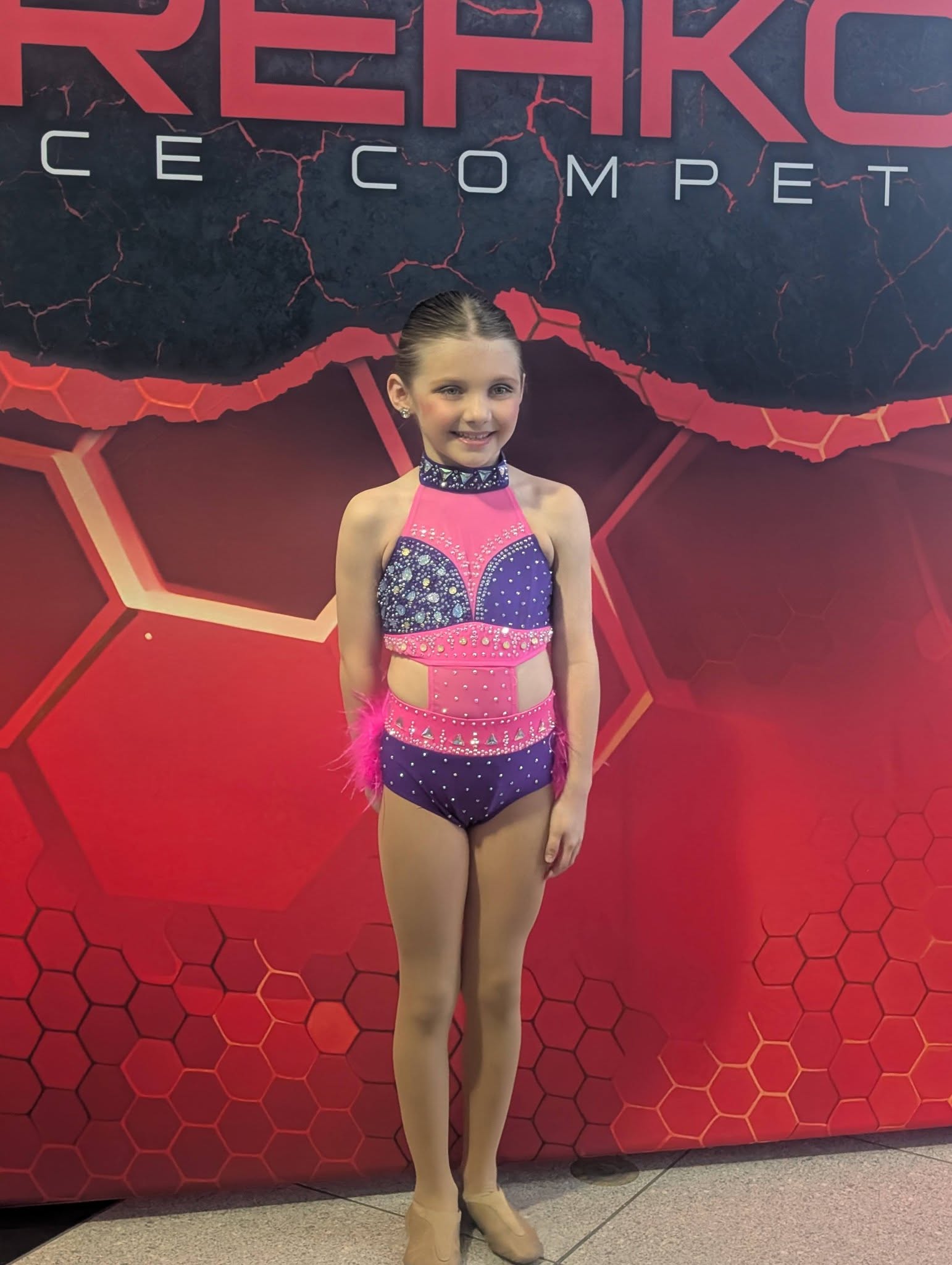 Allie ready for the stage
